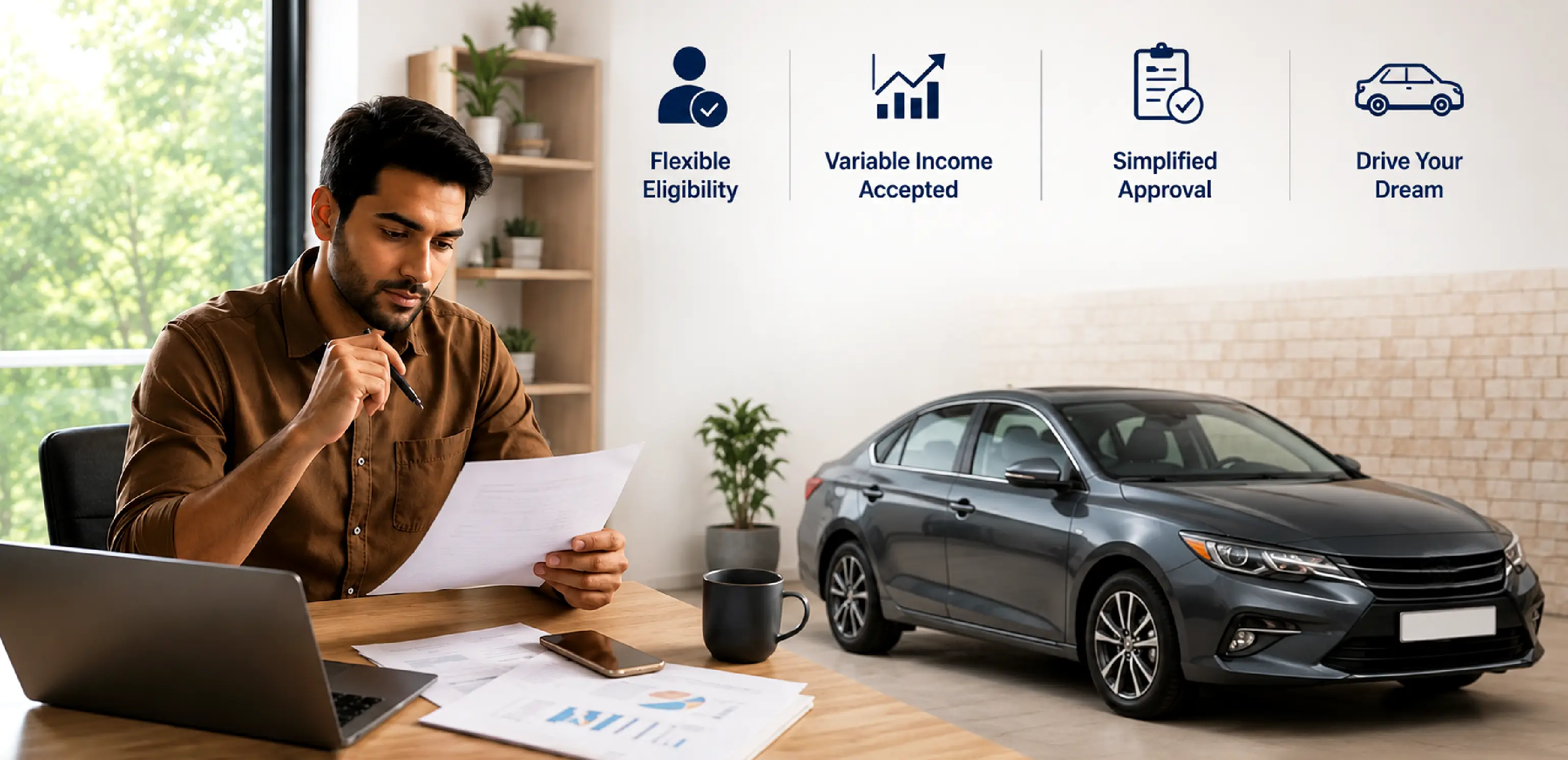 Car loans for borrowers with variable monthly income