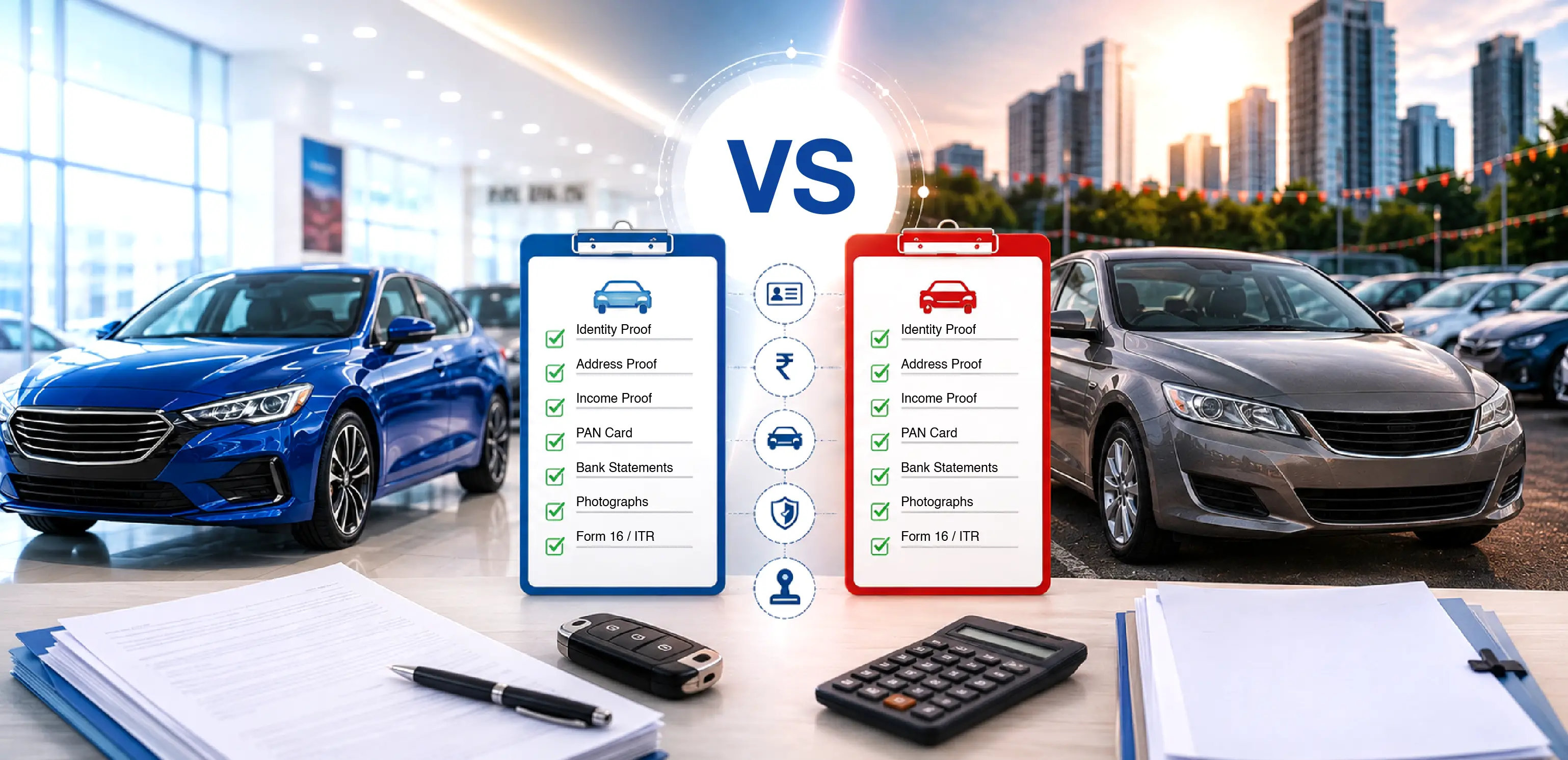 How car loan documentation differs for new vs used vehicles