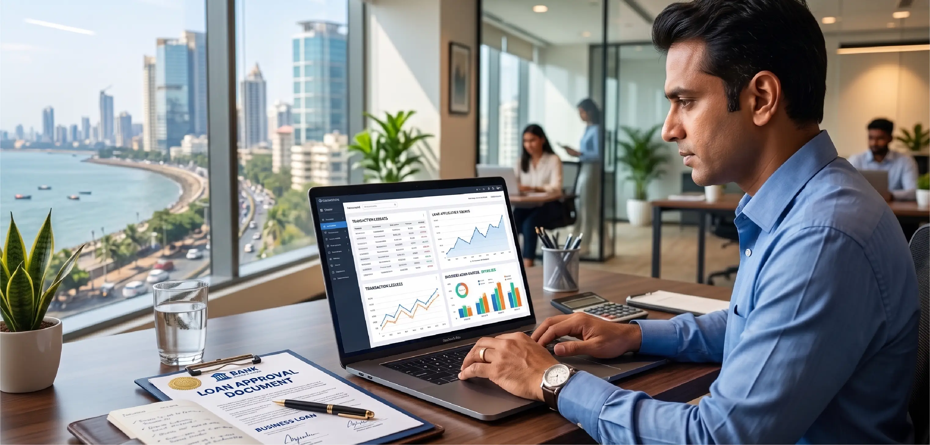 Role of banking transactions in business loan decisioning